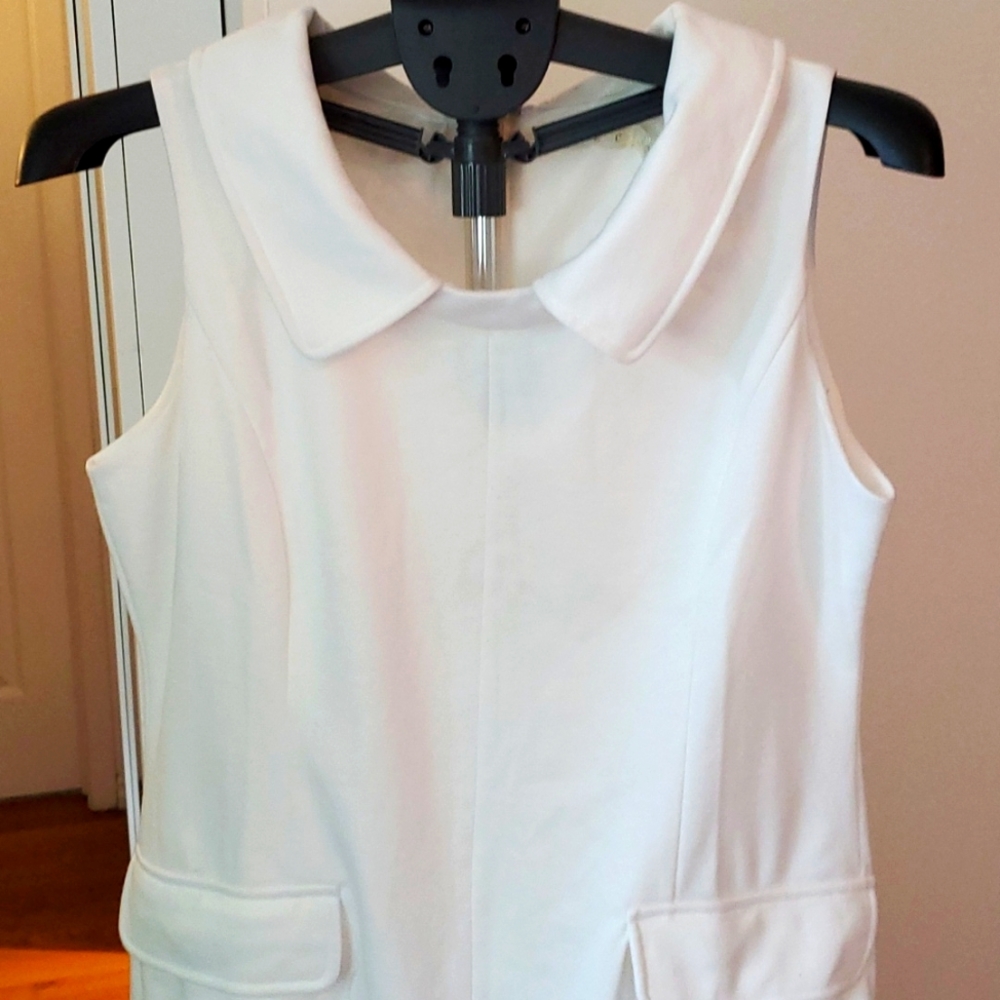 New offwhite dress sleeveless size large TCEC..heavier material
